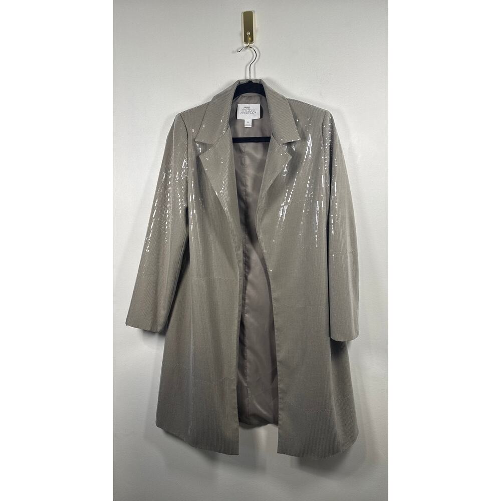 Mare Mare x Anthropologie Sequin Longline Blazer Jacket, XS - Picture 2 of 8